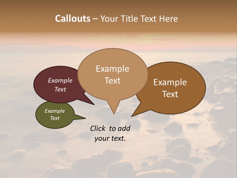 Blurred Cloudscape Dusk PowerPoint Template