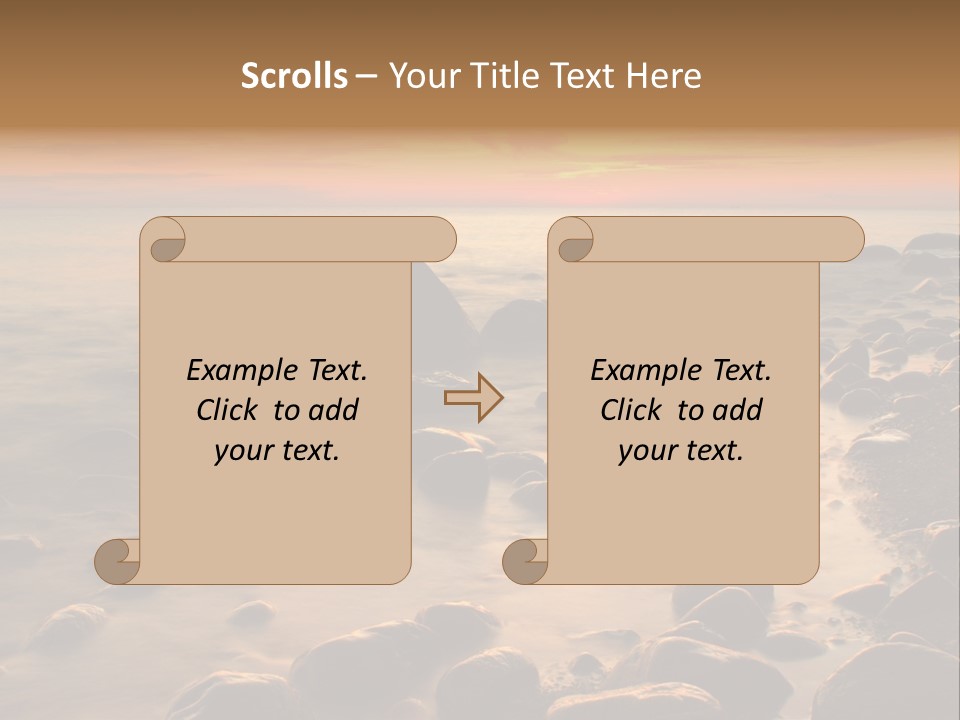 Blurred Cloudscape Dusk PowerPoint Template