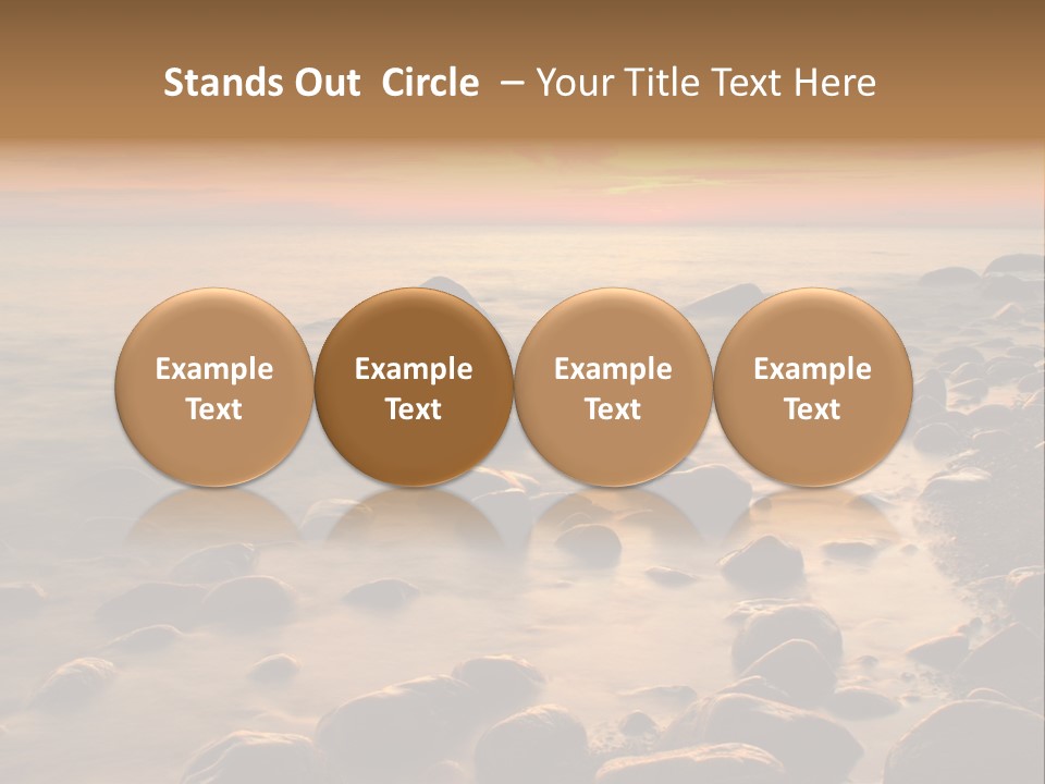 Blurred Cloudscape Dusk PowerPoint Template