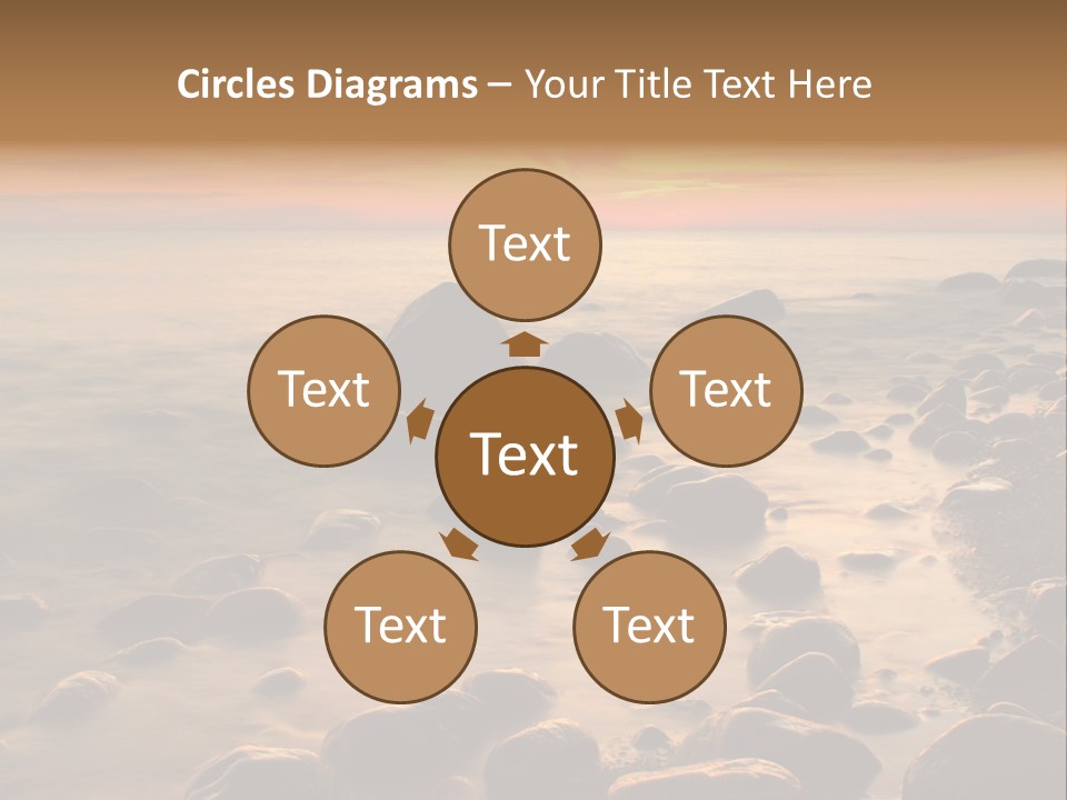 Blurred Cloudscape Dusk PowerPoint Template