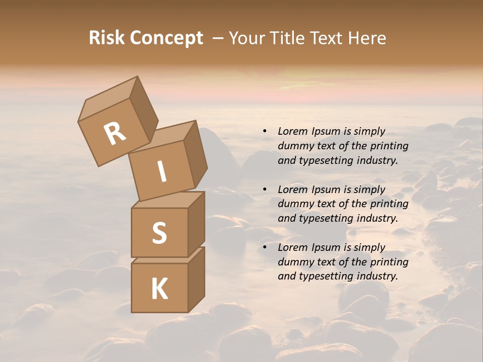 Blurred Cloudscape Dusk PowerPoint Template