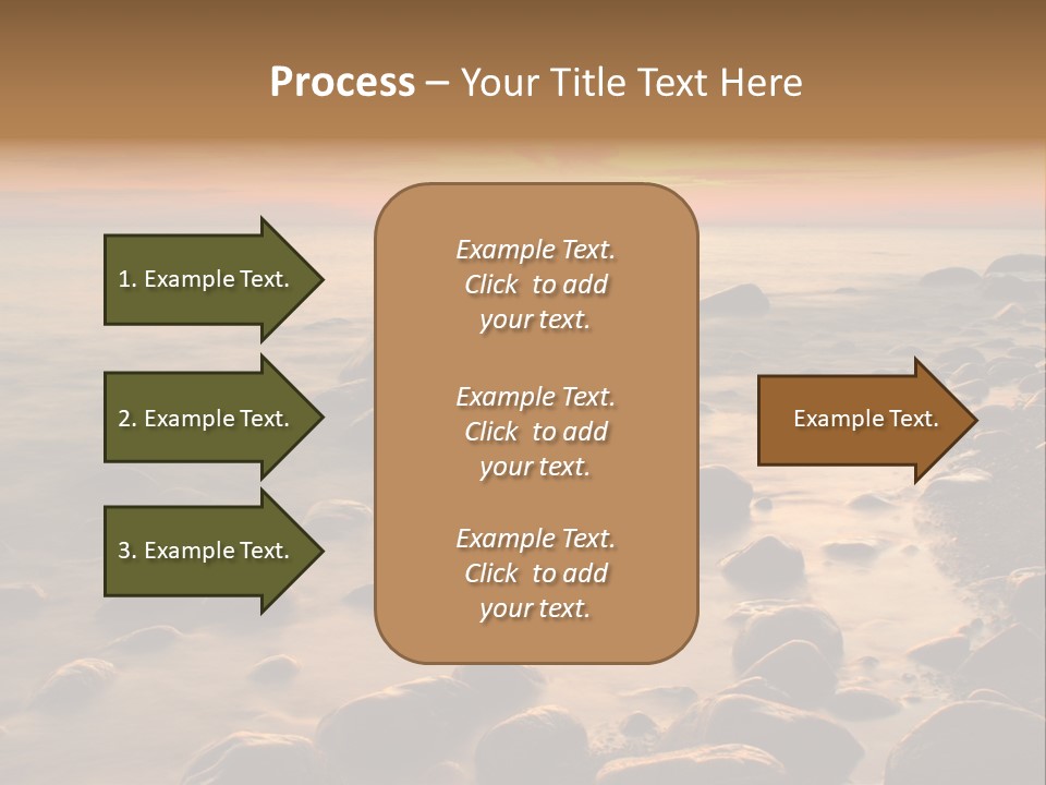 Blurred Cloudscape Dusk PowerPoint Template