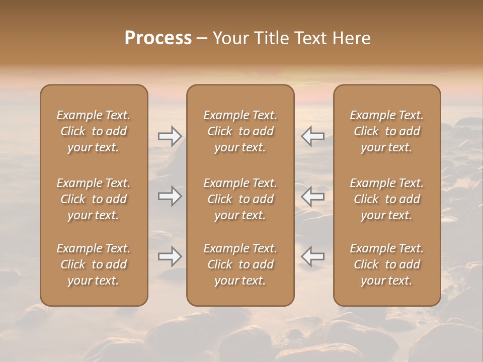 Blurred Cloudscape Dusk PowerPoint Template