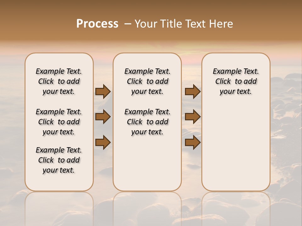 Blurred Cloudscape Dusk PowerPoint Template