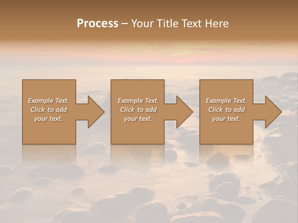Blurred Cloudscape Dusk PowerPoint Template