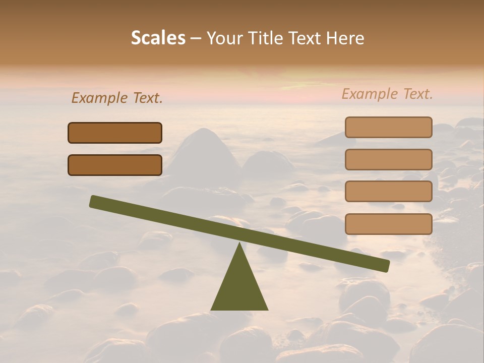 Blurred Cloudscape Dusk PowerPoint Template
