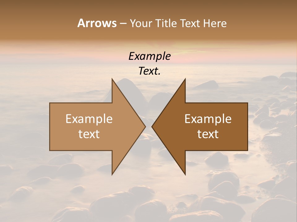 Blurred Cloudscape Dusk PowerPoint Template