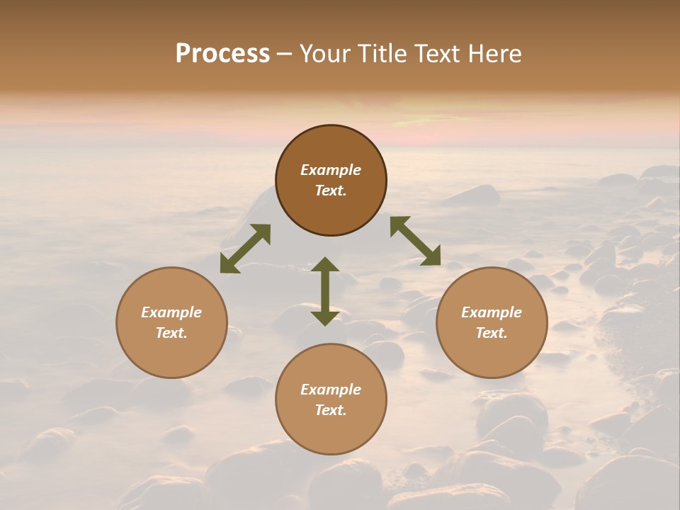 Blurred Cloudscape Dusk PowerPoint Template