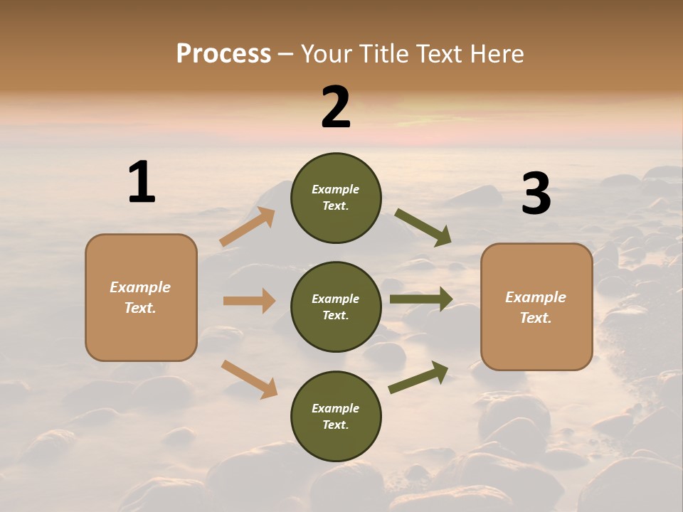 Blurred Cloudscape Dusk PowerPoint Template