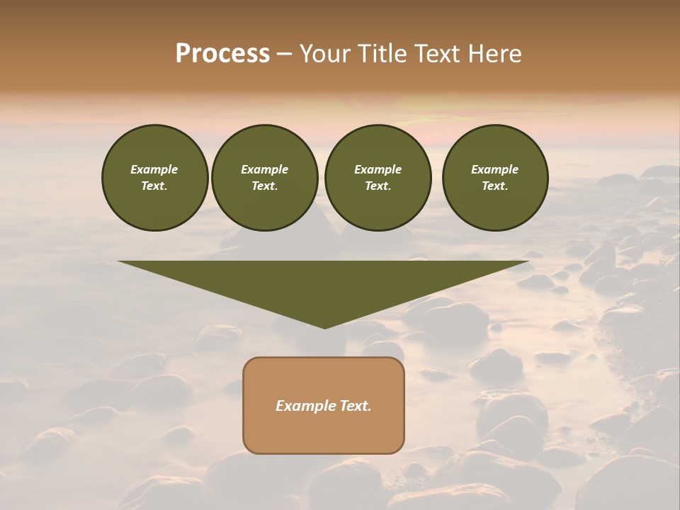Blurred Cloudscape Dusk PowerPoint Template