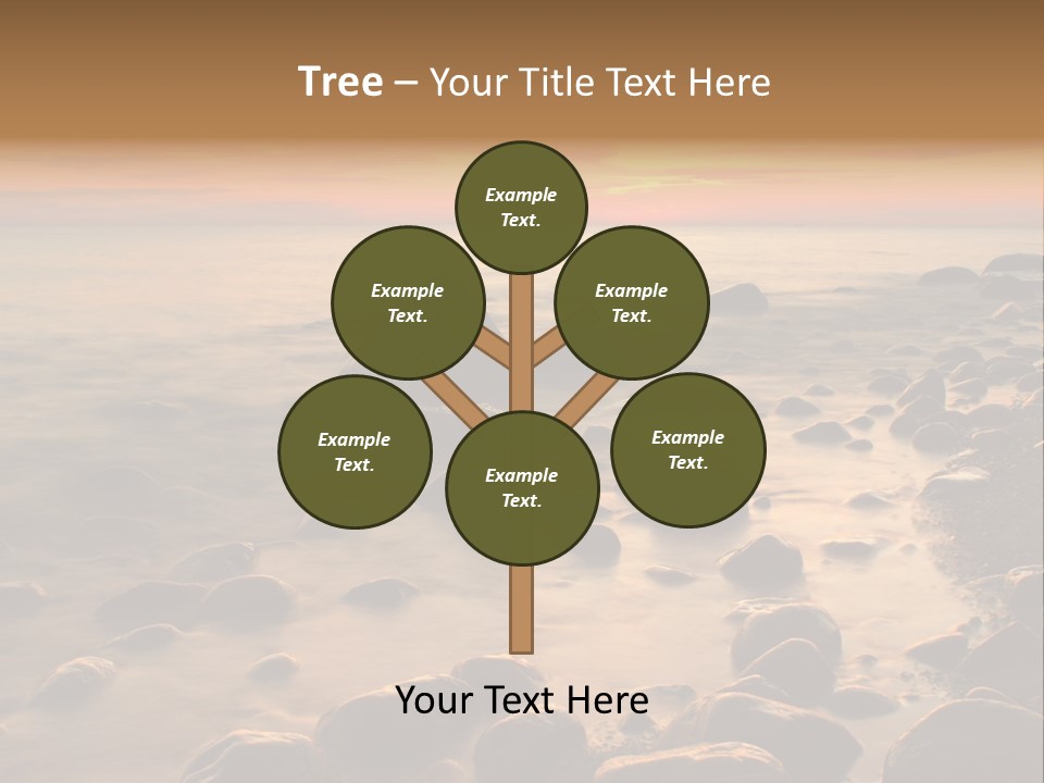 Blurred Cloudscape Dusk PowerPoint Template