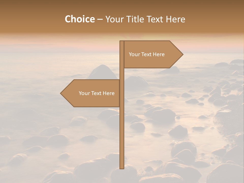 Blurred Cloudscape Dusk PowerPoint Template