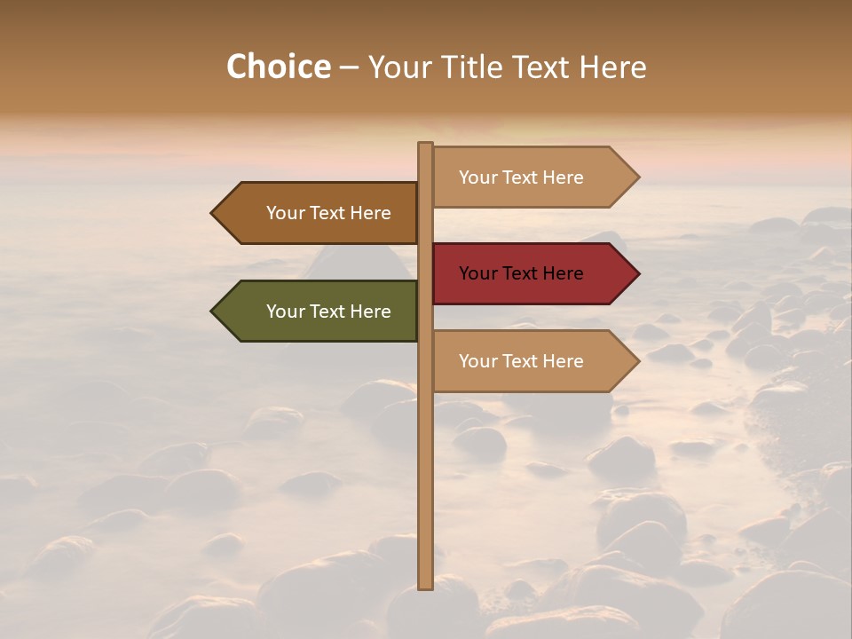 Blurred Cloudscape Dusk PowerPoint Template
