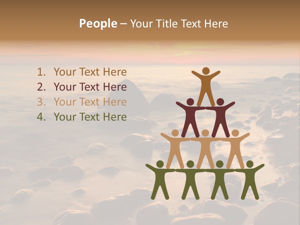 Blurred Cloudscape Dusk PowerPoint Template