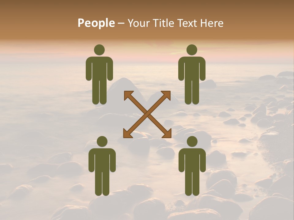 Blurred Cloudscape Dusk PowerPoint Template