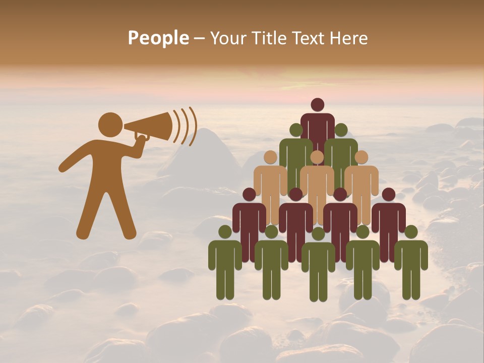 Blurred Cloudscape Dusk PowerPoint Template