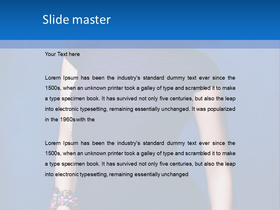 Dress Young Tight PowerPoint Template