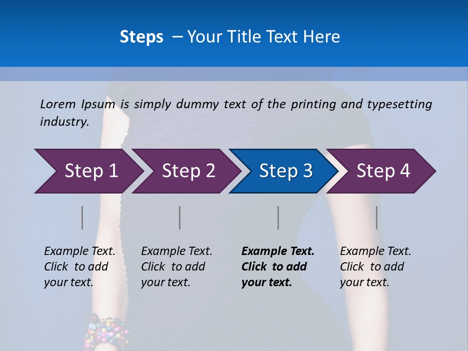 Dress Young Tight PowerPoint Template