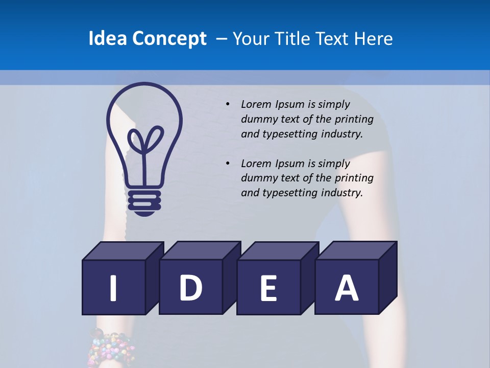 Dress Young Tight PowerPoint Template