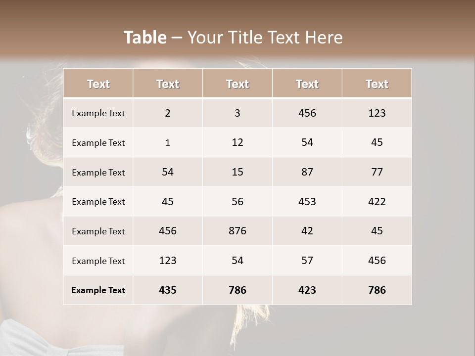 Attractive Style Hair PowerPoint Template