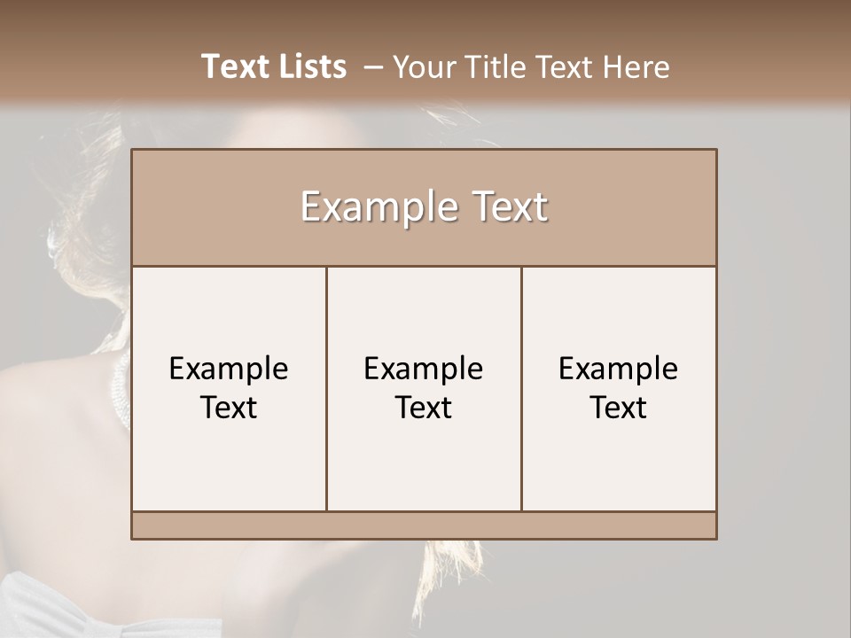 Attractive Style Hair PowerPoint Template