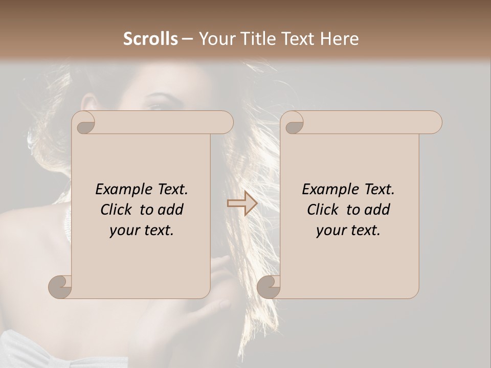 Attractive Style Hair PowerPoint Template