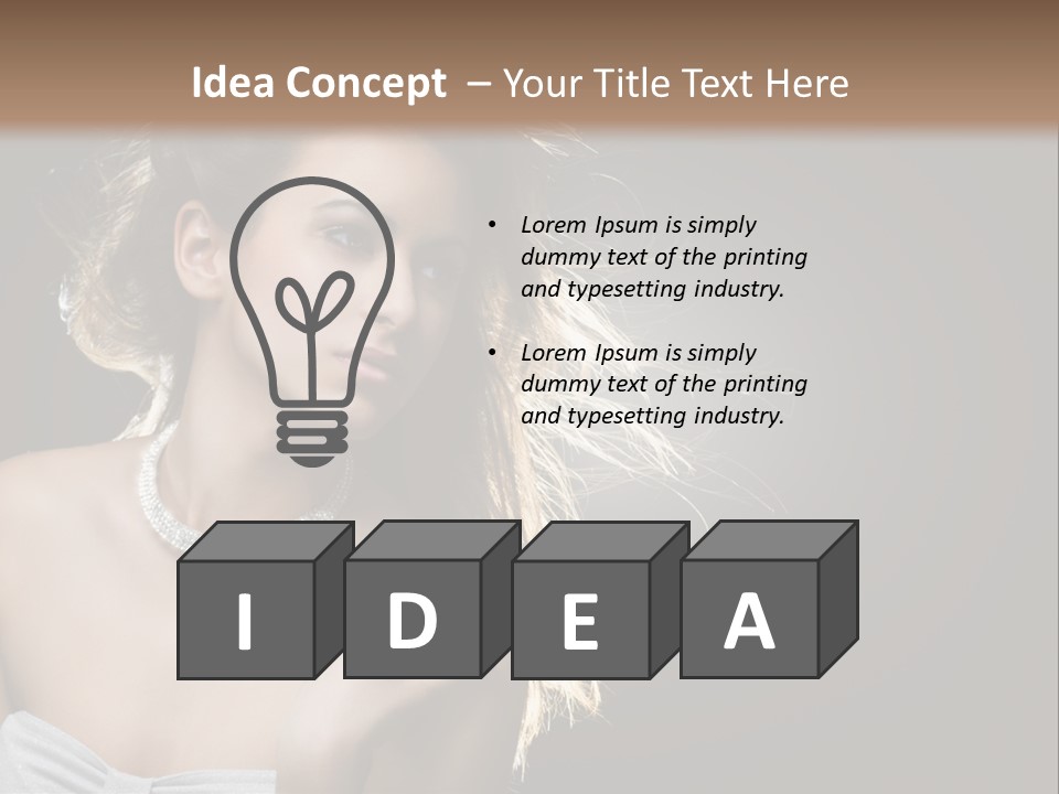 Attractive Style Hair PowerPoint Template