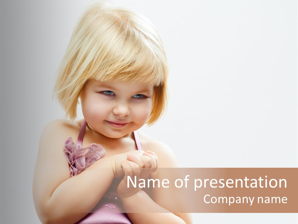 Blond Small One PowerPoint Template