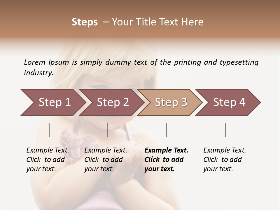 Blond Small One PowerPoint Template