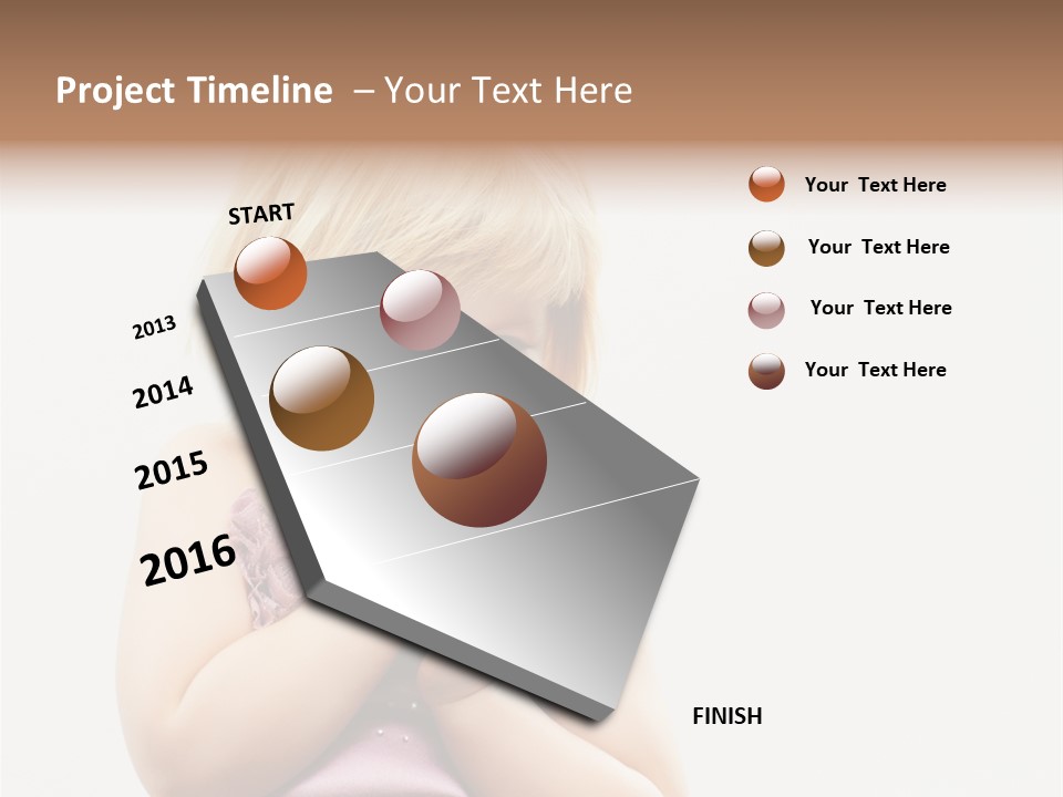Blond Small One PowerPoint Template