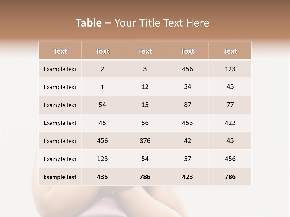 Blond Small One PowerPoint Template