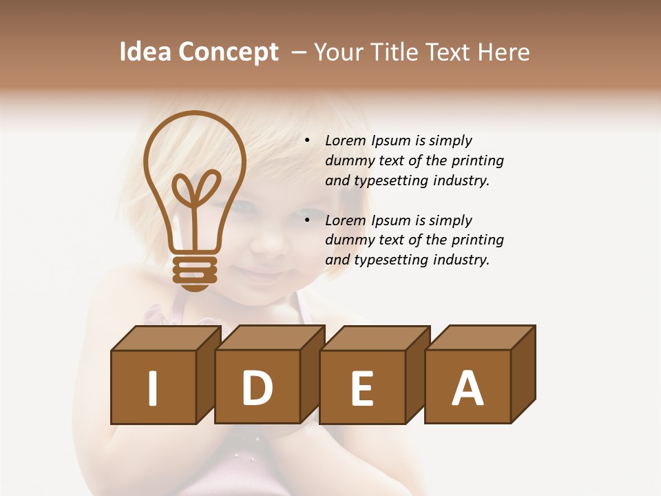 Blond Small One PowerPoint Template