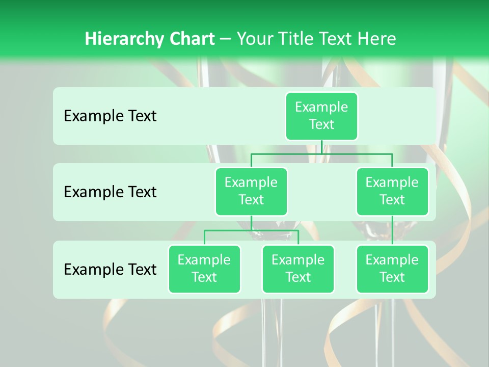 Champagne Green Bottle PowerPoint Template