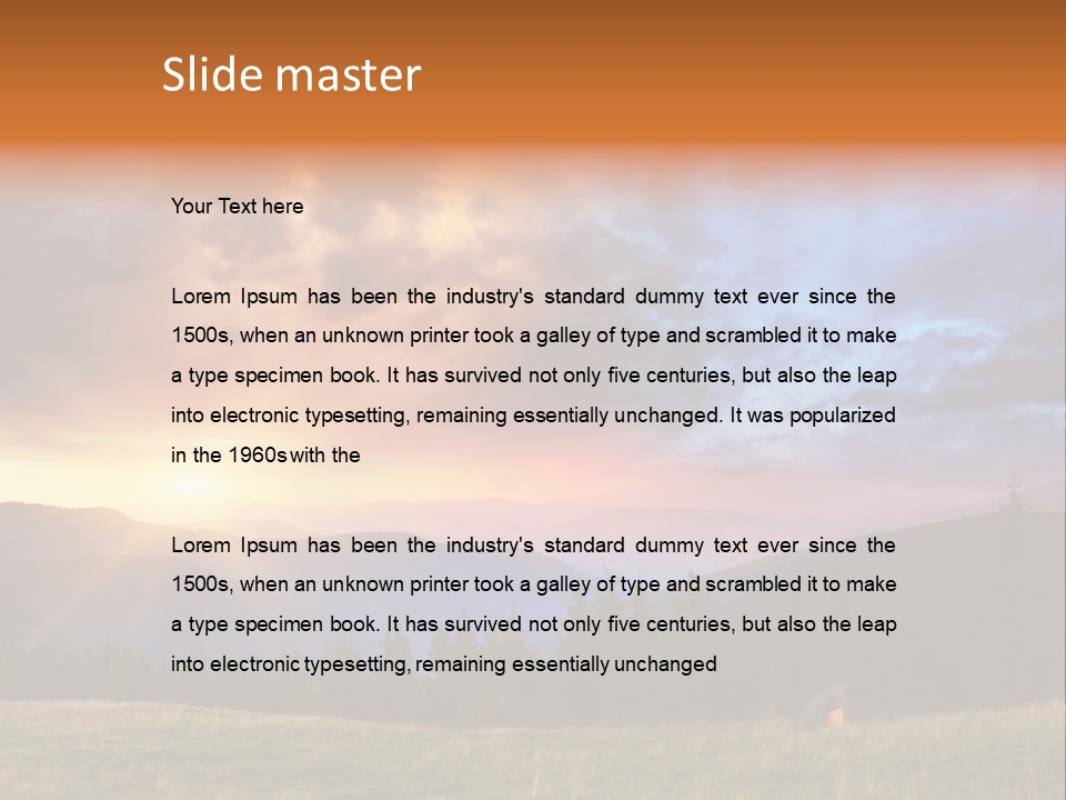 Sky Color Spring PowerPoint Template