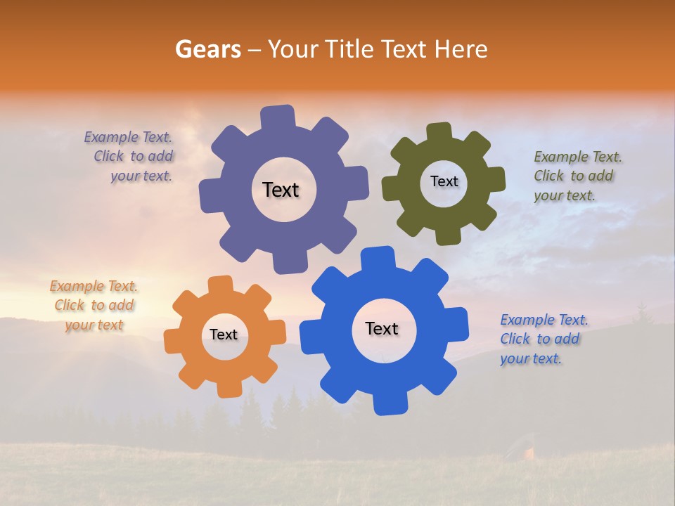 Sky Color Spring PowerPoint Template