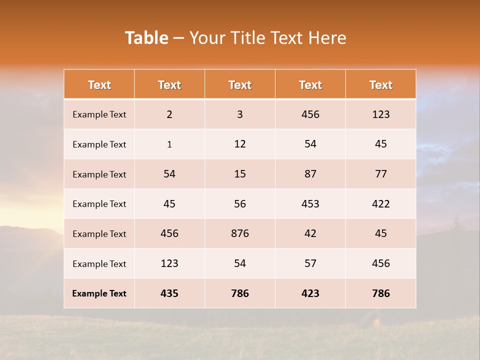 Sky Color Spring PowerPoint Template