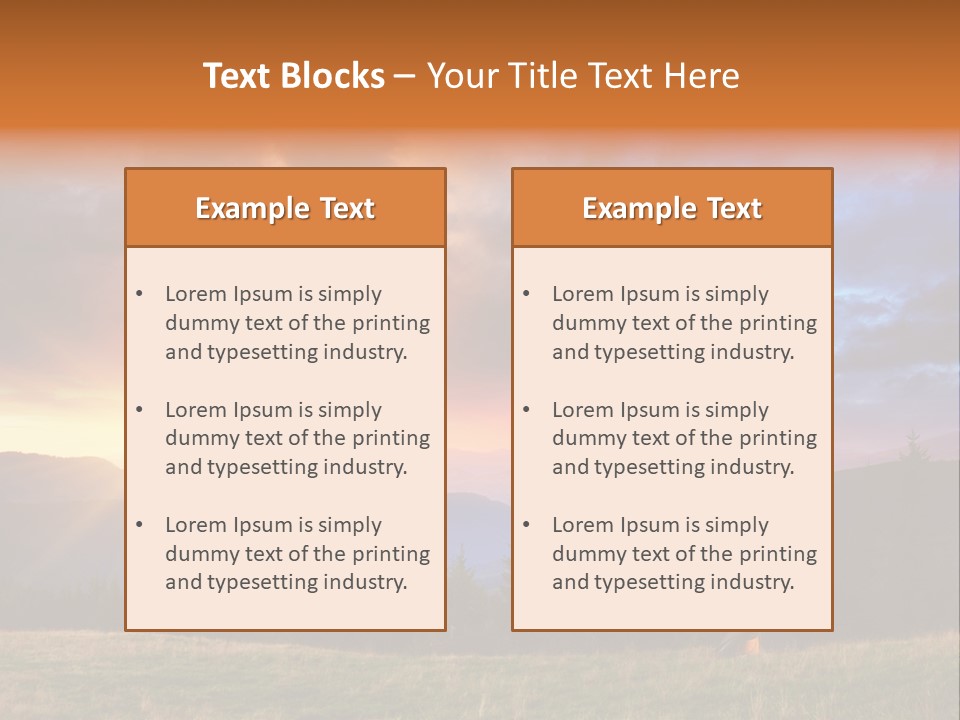 Sky Color Spring PowerPoint Template