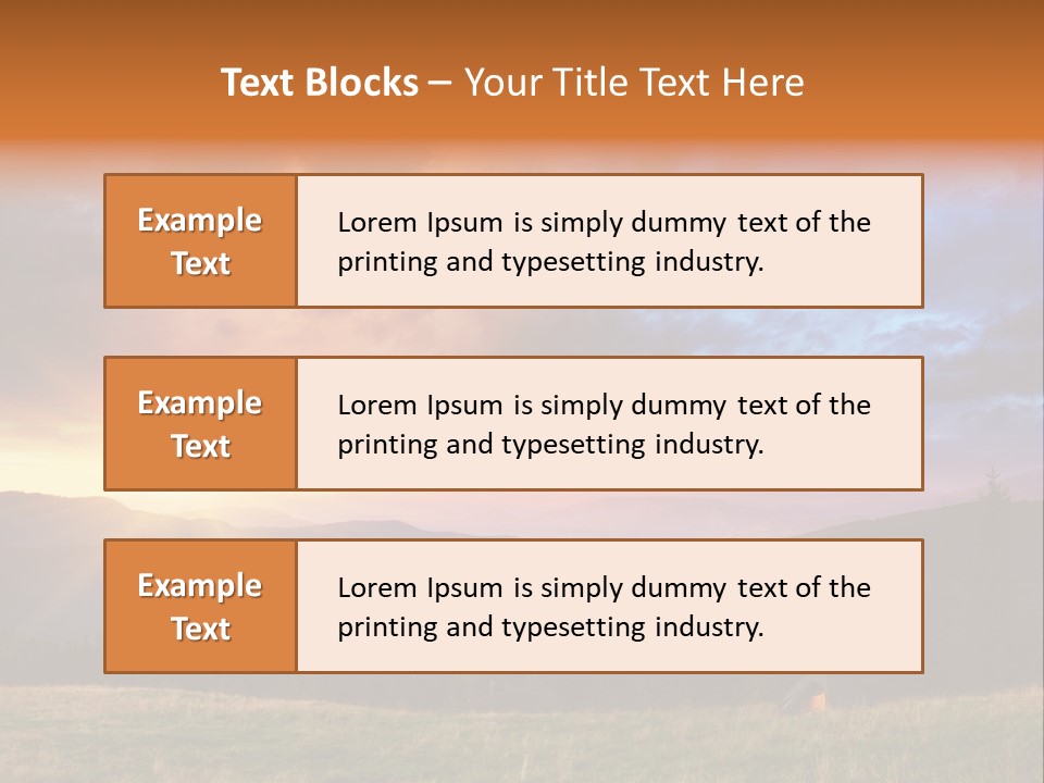 Sky Color Spring PowerPoint Template