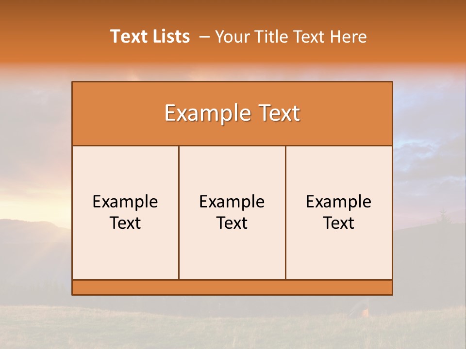 Sky Color Spring PowerPoint Template