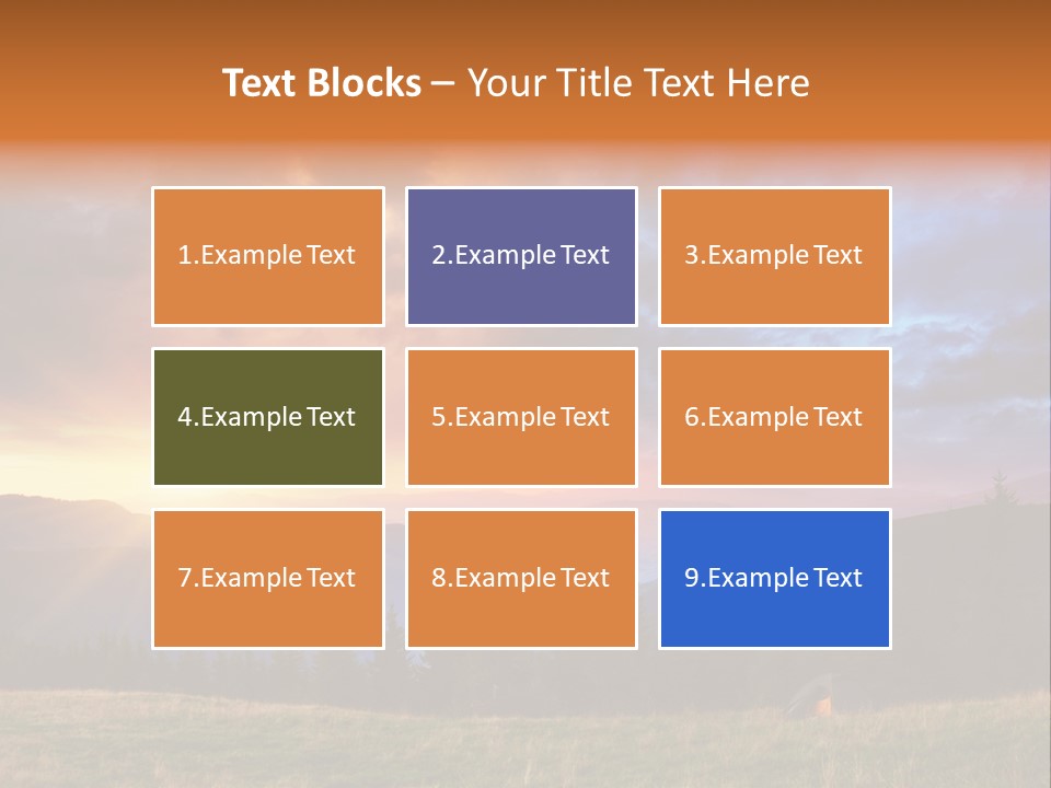 Sky Color Spring PowerPoint Template