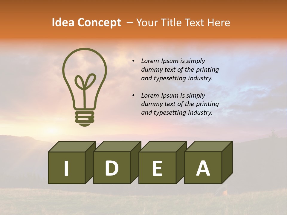 Sky Color Spring PowerPoint Template