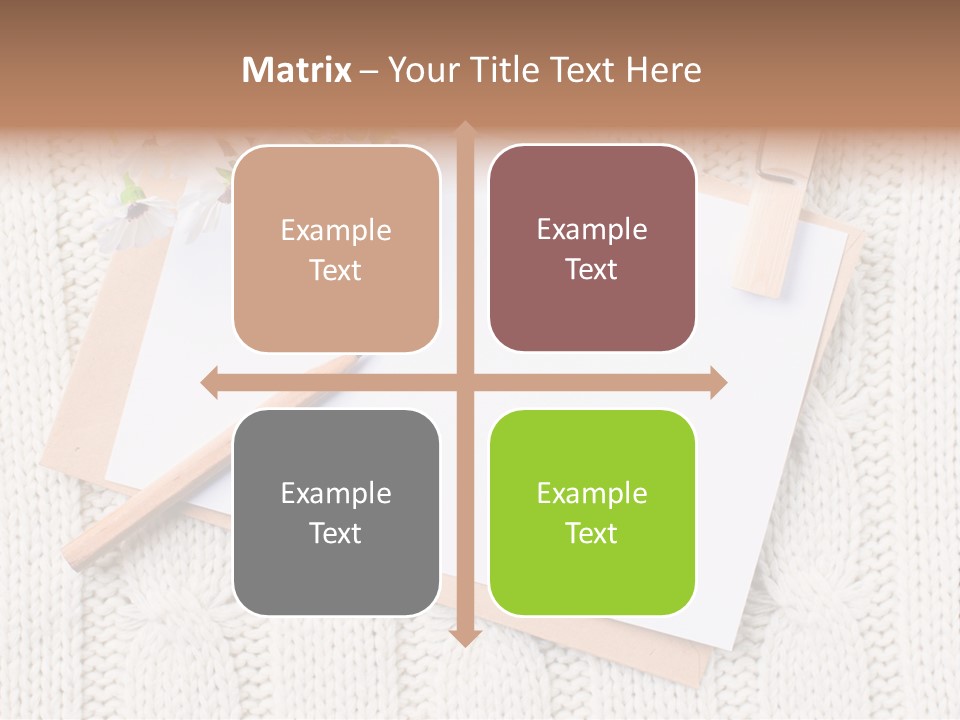 Decoration Cardboard Post PowerPoint Template