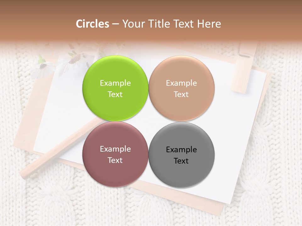 Decoration Cardboard Post PowerPoint Template