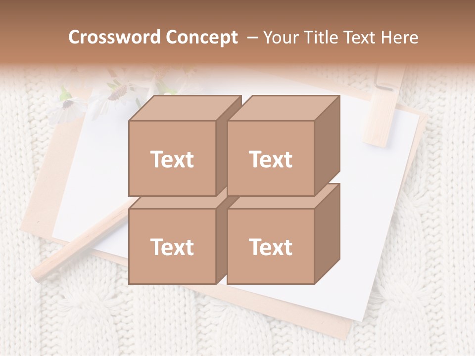 Decoration Cardboard Post PowerPoint Template