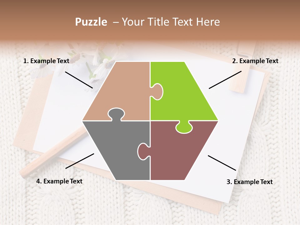 Decoration Cardboard Post PowerPoint Template