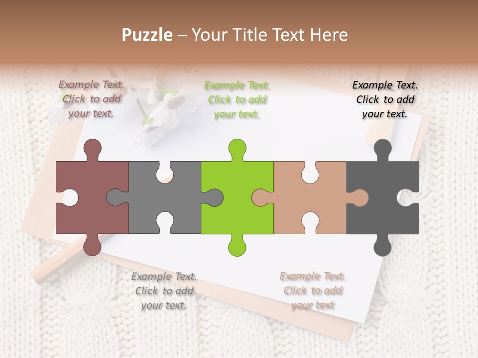 Decoration Cardboard Post PowerPoint Template