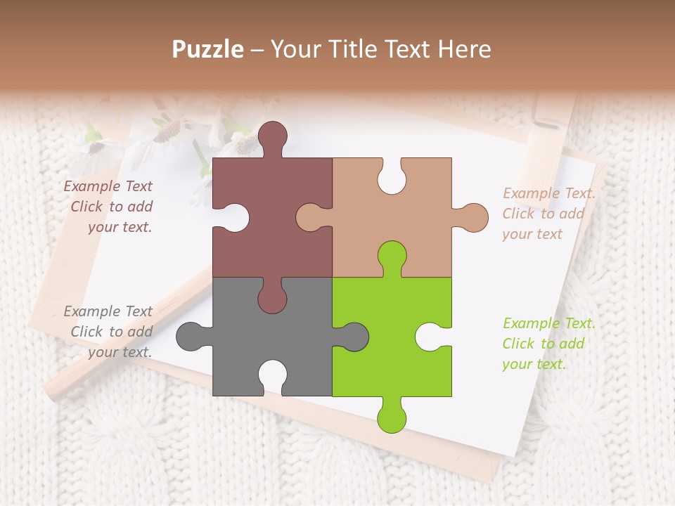 Decoration Cardboard Post PowerPoint Template