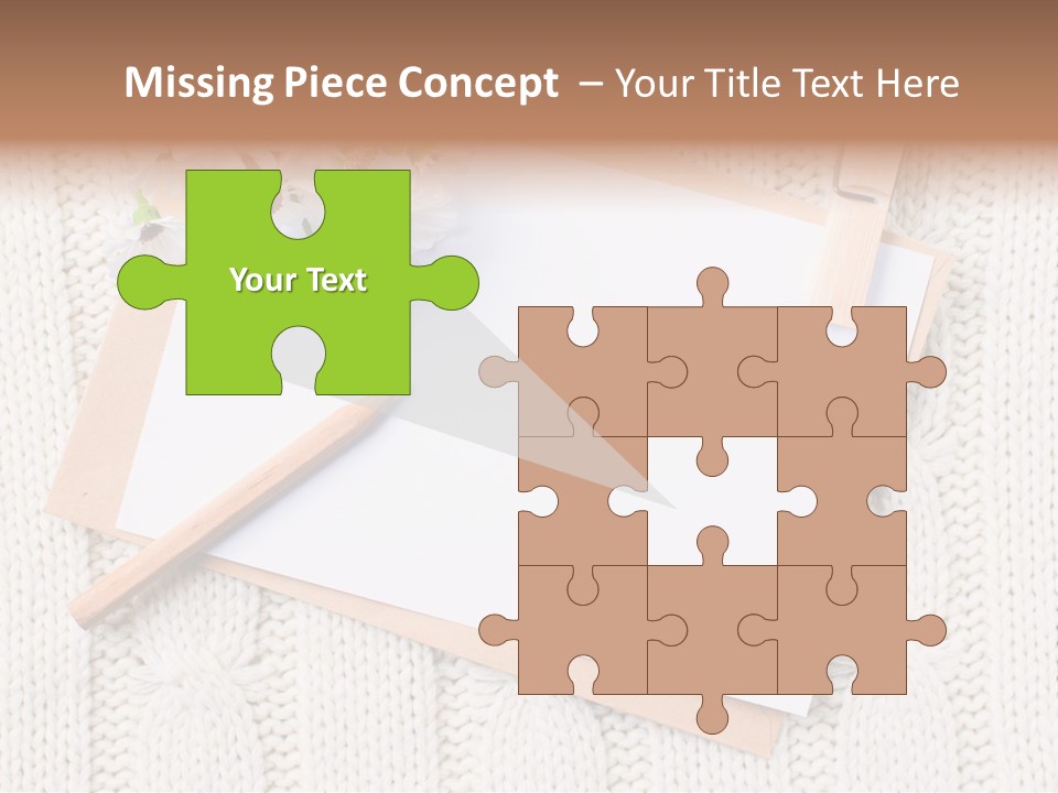 Decoration Cardboard Post PowerPoint Template