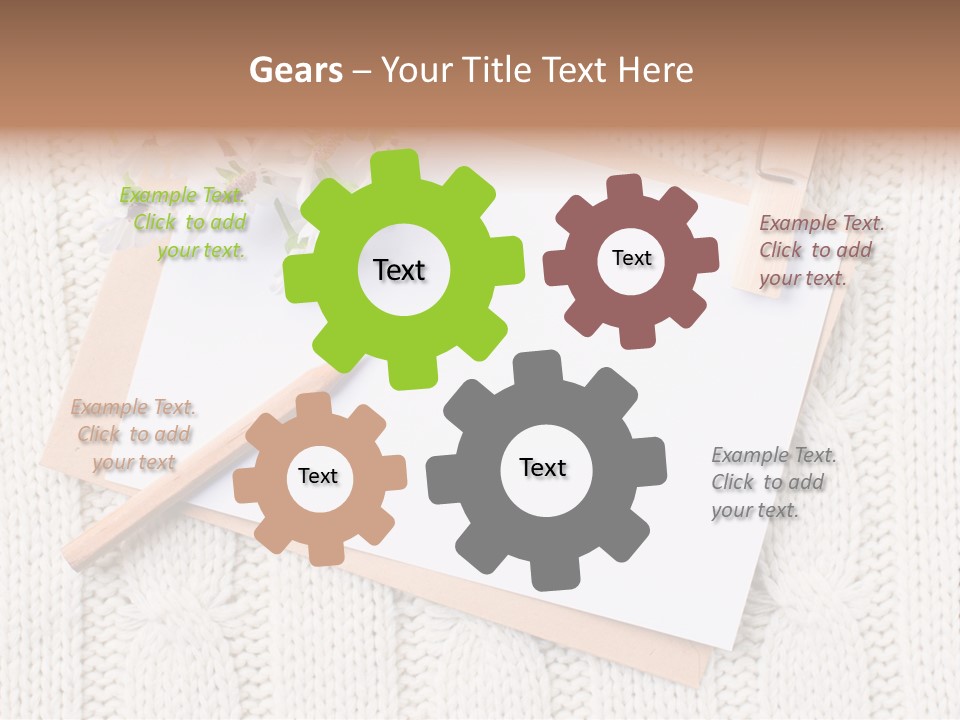 Decoration Cardboard Post PowerPoint Template