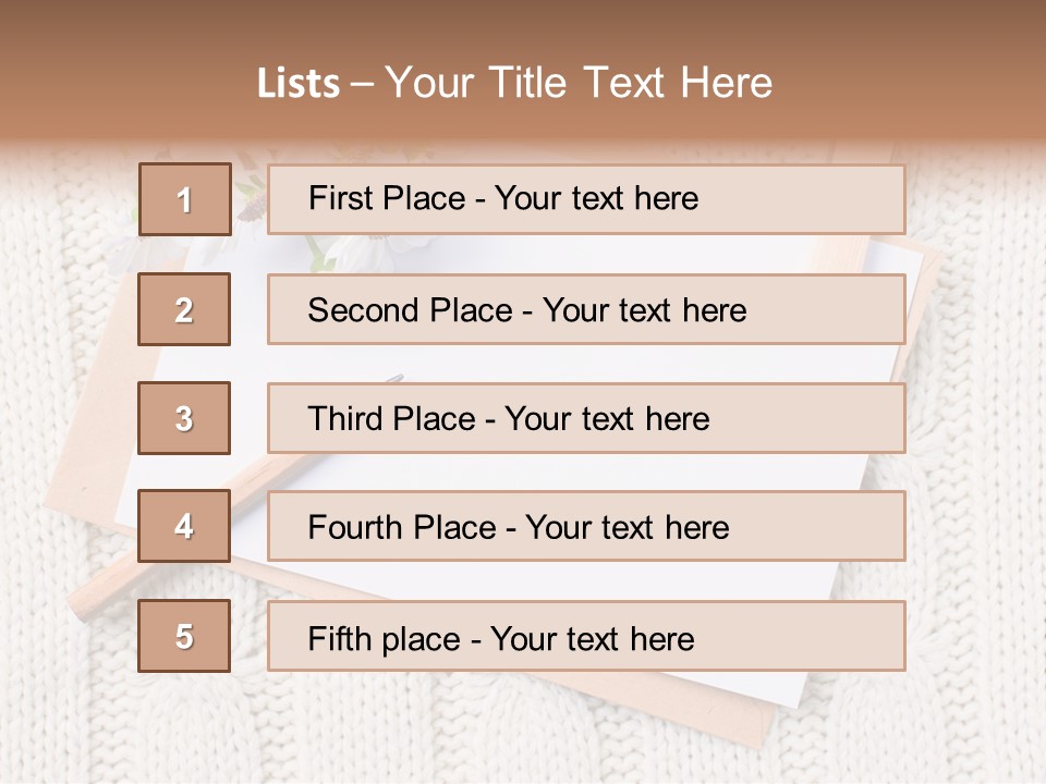 Decoration Cardboard Post PowerPoint Template